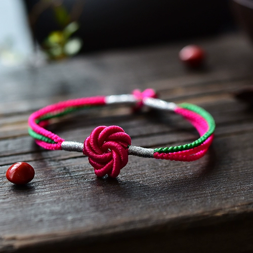 Браслет, плетеный оберег на день рождения ручной работы, этническое ювелирное украшение, этнический стиль, подарок на день рождения