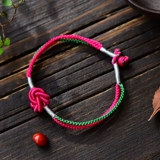 Браслет, плетеный оберег на день рождения ручной работы, этническое ювелирное украшение, этнический стиль, подарок на день рождения
