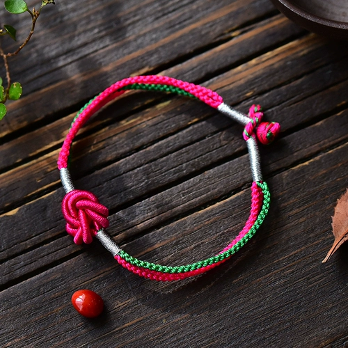 Браслет, плетеный оберег на день рождения ручной работы, этническое ювелирное украшение, этнический стиль, подарок на день рождения