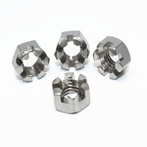 Slotted nut 304 stainless steel hexagon groove nut M6M8M10M12M14M16M18M20M24