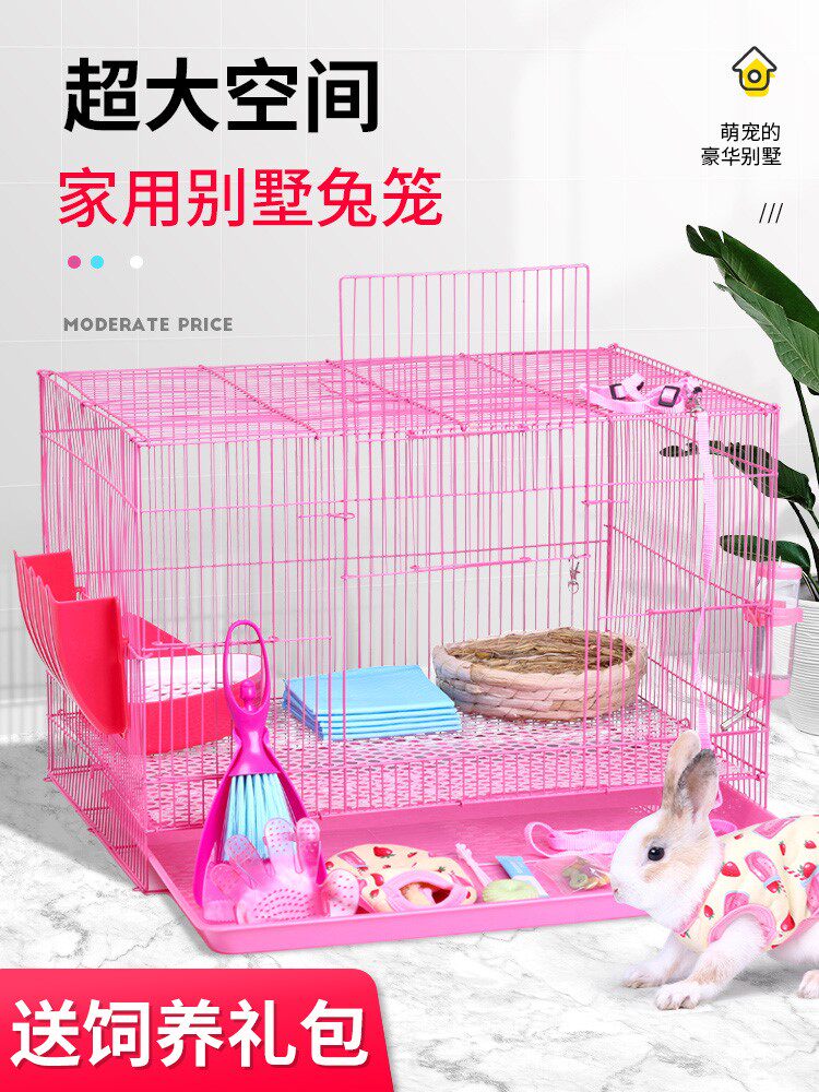 Pet Rabbit Cage Indoor home The small cohort breeding special rabbit cage Large number automatic clear dung for the Dutch pig