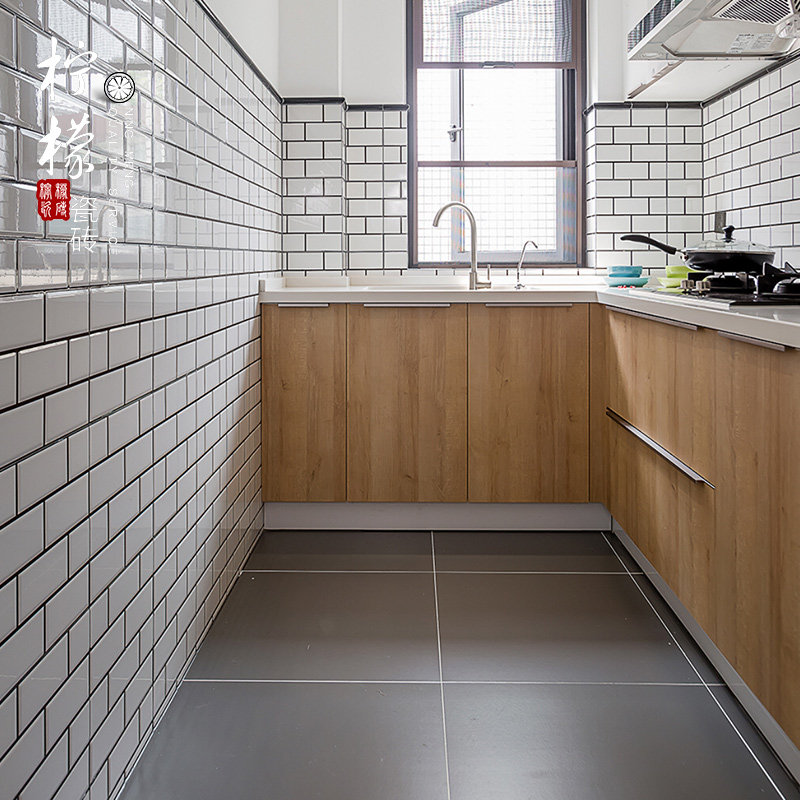 White Bread Brick 300X600 Nordic Minimalist Wall Brick Kitchen Makeup Room Tile Subway Glazed Face Brick Porcelain Piece