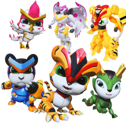 猪猪侠之超星萌宠新品变形玩具阿五铁拳虎玲珑