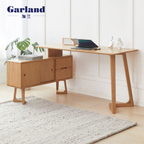 Garland all solid wood Japanese desk Oak corner writing table simple home office storage desktop computer table