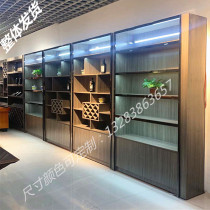 Boutique Tobacco and Wine Showcase Famous Tobacco Hotel Shelf Tea Specialty Showcase Wine Showcase Wooden Container