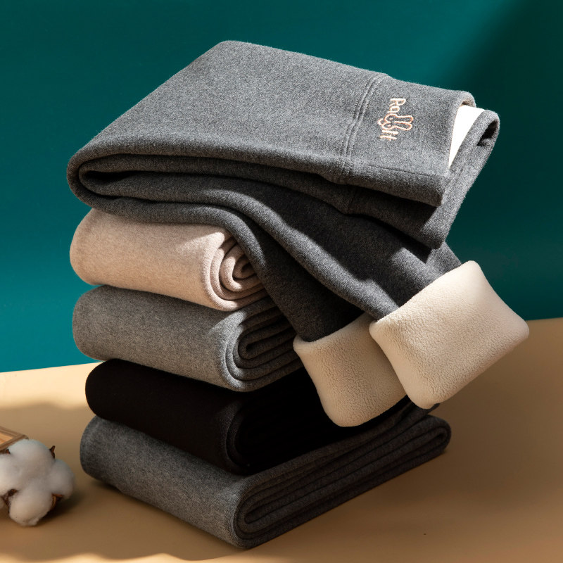 Girl Gush Bottom Pants Underpants Autumn Winter Integrated Thickening CUHK Girl Girl Outside Wearing Pants Pure Cotton Children Warm Cotton Pants-Taobao