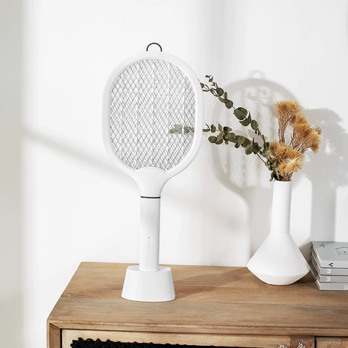 Перезаряжаемая электрическая мухобойка от комаров с зарядкой для домашнего использования, портативное мощное средство от комаров, москитная лампа, универсальные перезаряжаемые литиевые батарейки с подсветкой, 2 в 1