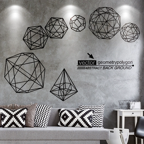 Трехмерная наклейка на стену для спальни, постер, наклейки для кровати, в 3d формате