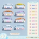 [Обновленная версия 40 цветных моделей] -Цветовые цветы, как милый шрифт