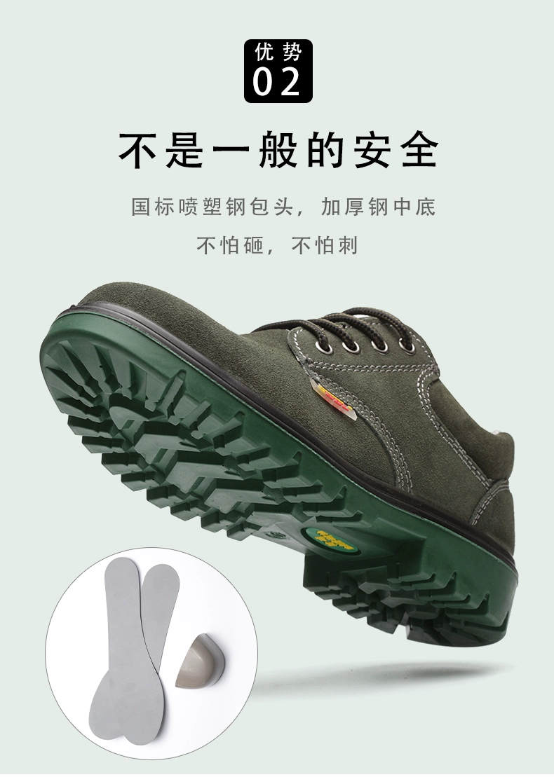 Summer labor protection shoes for men, breathable, deodorant, lightweight, anti-smash, anti-puncture, steel toe, old steel plate, work site safety