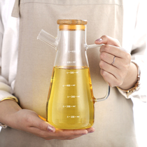 European thick glass oil pot large capacity leak-proof oil bottle seasoning bottle soy sauce bottle vinegar pot oil tank household kitchen