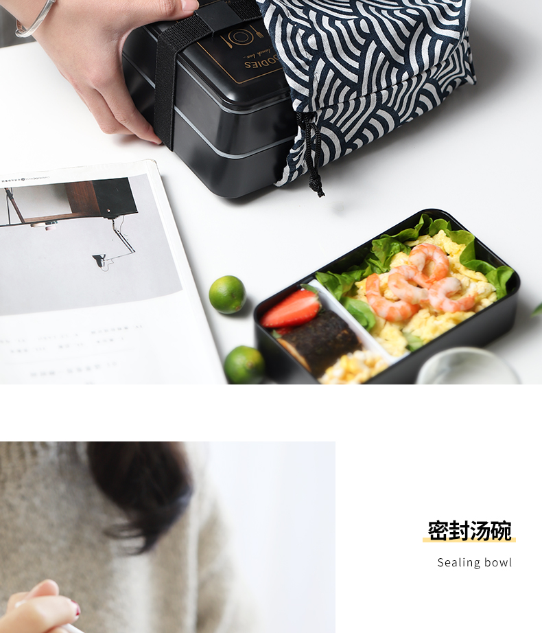 Nhật Bản hai lớp hộp ăn trưa hộp cơm trưa lò vi sóng học sinh đơn giản tập thể dục giảm béo trong hộp ăn trưa - Hộp cơm điện sưởi ấm 	hộp cơm cắm điện arirang life el-als263