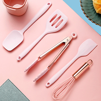Small baby food supplement mini spatula non-stick single high temperature resistant silicone shovel spill shovel kitchenware set