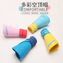 Childrens hats for boys and girls big brims empty top hats spring and summer new sunshade cotton hats for children sunscreen beach hats