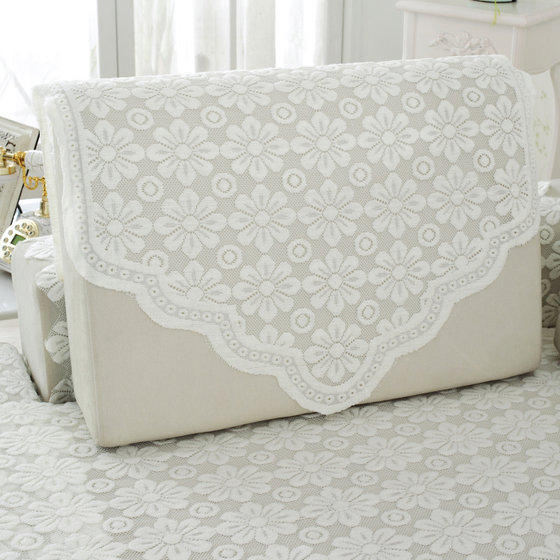 简约镂空欧式蕾丝台布茶几布盖巾餐桌布冰箱巾床头柜电视柜防尘罩