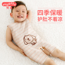 Baby cotton bellyband baby Four Seasons thin vest style limpet bellyband children children sleep