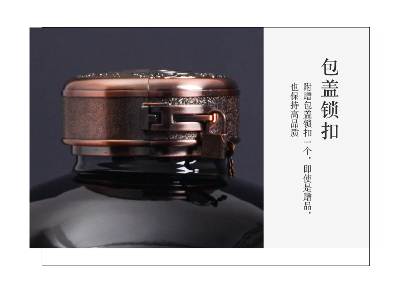 Custom ceramic jar with leading laser engraving logo for commemorative bottle seal household jugs