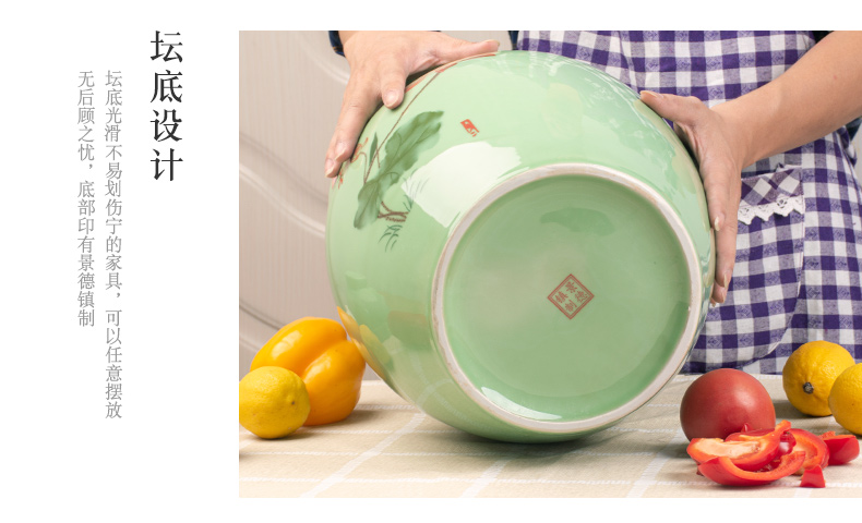 Jingdezhen ceramic household pickles pickles pickles jar sealed storage tank sealing small pickle jar kimchi