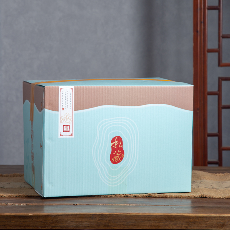 Jingdezhen ceramic bottle 1 catty the an empty bottle with creative gift boxes of household archaize hip flask sealed the empty jar