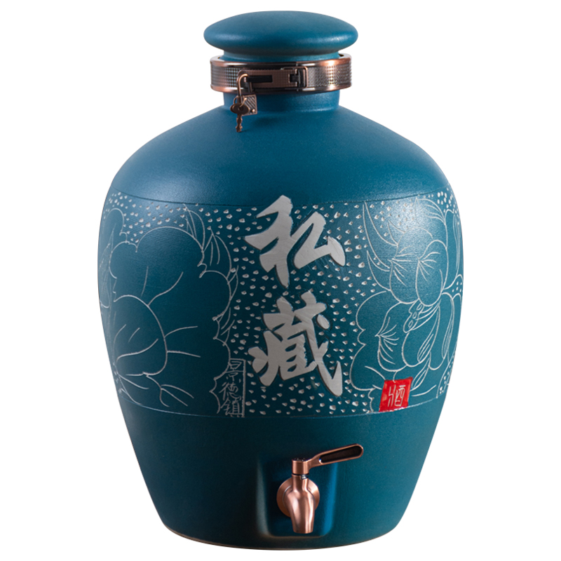 Jingdezhen jar it 10 jins 20 jins 30 jin jin wine liquor 50 household sealed mercifully wine jars