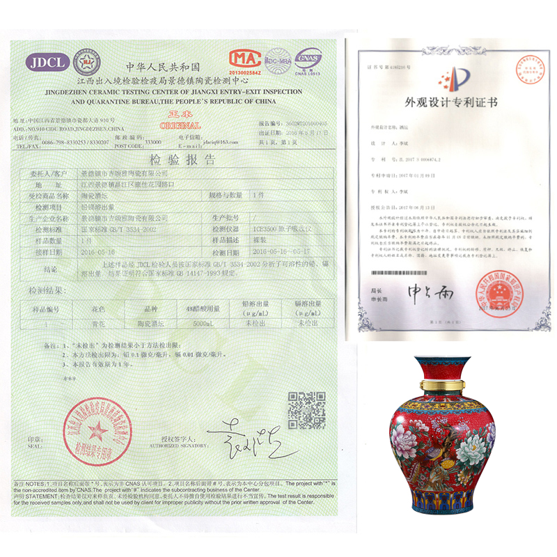 Jingdezhen ceramic terms jars it 10 jins 20 jins 30 jins home empty wine bottle seal wine jar with the tap
