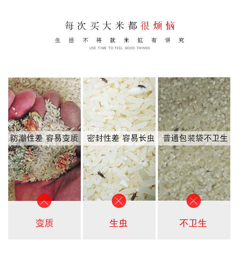 Jingdezhen ceramic barrel household rice storage box 25 jins 50 kg sealed insect - resistant moistureproof rice such as pot old ricer box