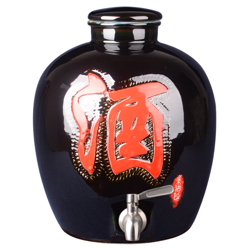 Jingdezhen ceramic terms bottle home 10 jins 20 jins 50 to take leading liquor bottles of archaize of empty it sealed as cans