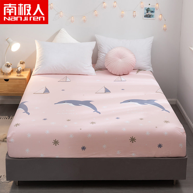 South Pole full cotton bed Ogasawara single piece pure cotton bed cover sheet dust cover 1 5 m 1 8 mattress XI Dream Thing protective sleeve