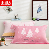 South Pole Ins wind three-layer gauze pillow towels thickened positioning cover towels up 52 * 78cm PAIR OF LOADED SWEAT Home