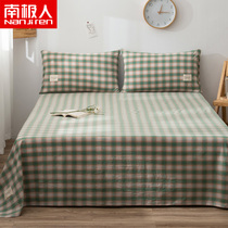 South Pole washed cotton pure cotton linen student Dormitory Single 1 5 m 1 8m Bed double All cotton quilts by single piece