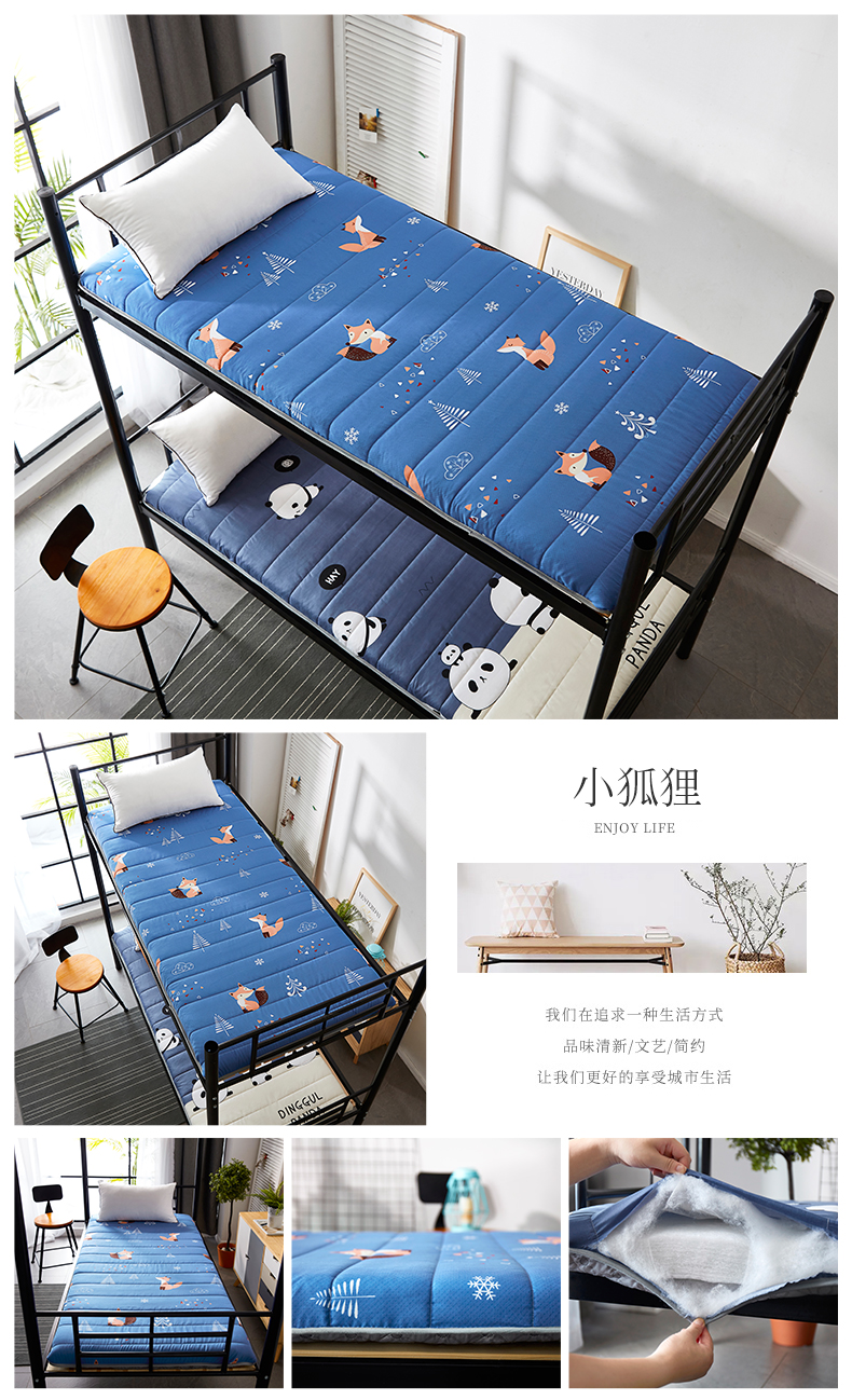 Tấm đệm ngủ cho sinh viên ở Nam Cực nệm đơn 0,9m giường bọ cạp 1,2 tấm lót sàn ngủ là 90x190cm nệm kim cương 1m6