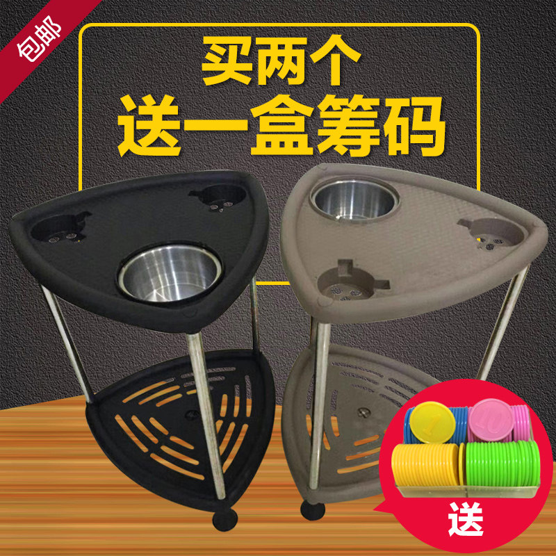 Mahjong machine tea table tea rack Mahjong room tea cup holder Mahjong table small tea table chess room water cup holder wooden tea table