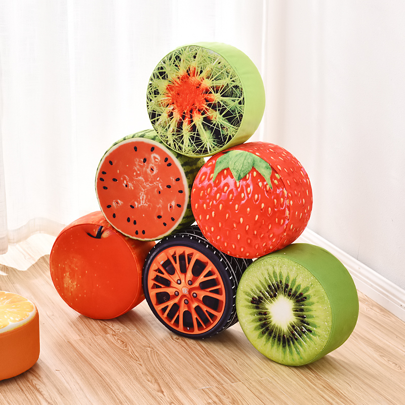 Short stool fashion small stool creative round sofa stool for shoes stool cloth art small bench short pier children sitting mound tea table stool