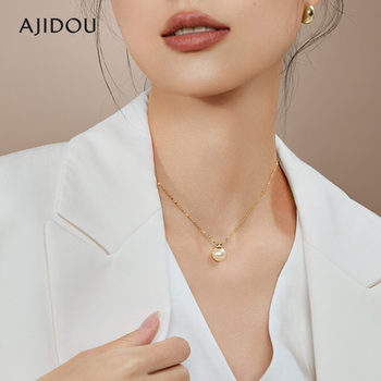 Ajidou necklace women's pearl necklace gentle style necklace
