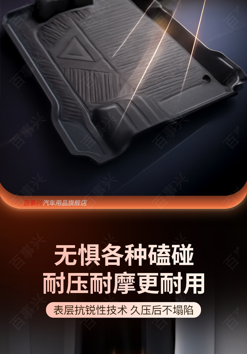 Suitable for Wuling Rongguang Ev Trunk Mat, Special New Energy Cargo Compartment Mat, Waterproof Tpe Foot Mat, Full Surround Coverage*