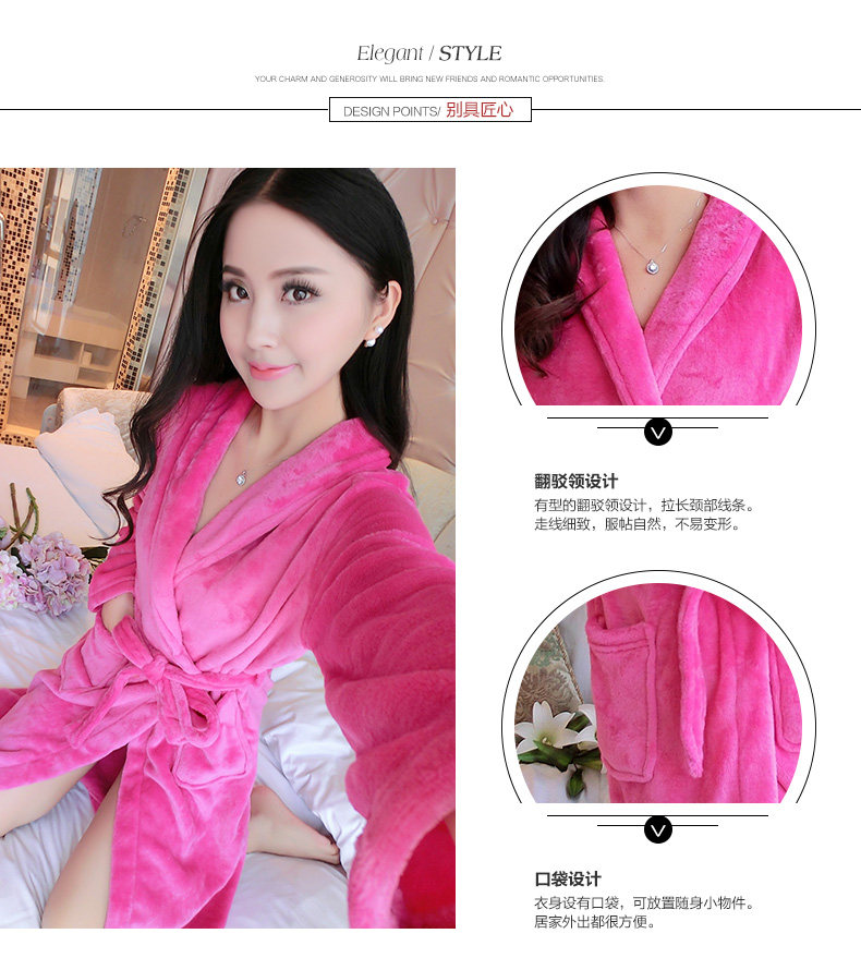 Peignoir jeunesse 906 robe - Rose - Ref 596304 Image 8