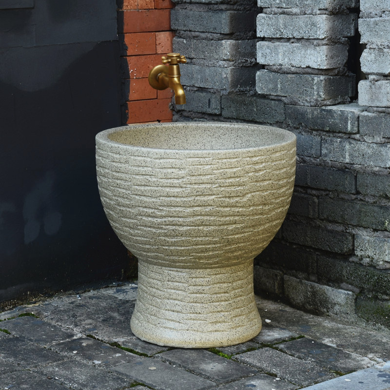 Ceramic mop pool balcony bathroom home pier cloth pool integrated room outdoor small size courtyard wash mop basin