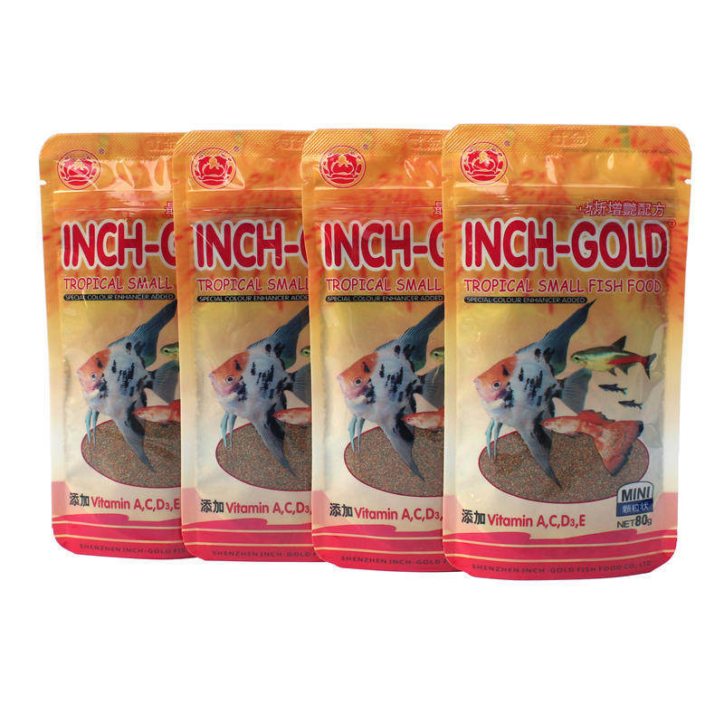 inch gold tropical small fish food