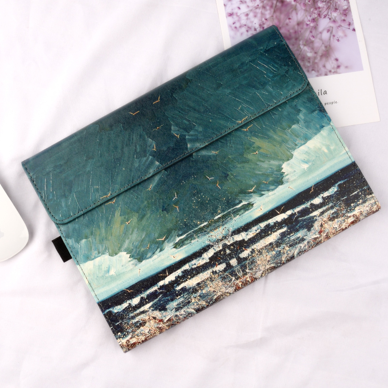 Suitable for Microsoft surface go protective sleeve tablet bag liner pro7 two-in-one surface5 painted personalized leather case female protective shell 12 3 inches newpro