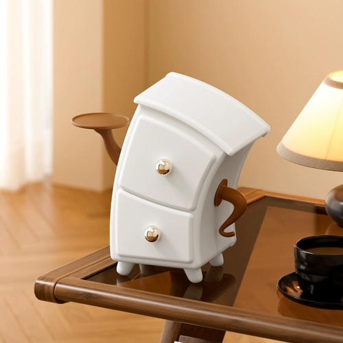 Наклоненный настольный ящик для хранения, креативный и симпатичный ящик для ключей в прихожей, органайзер для рабочего стола и стеллаж для хранения.