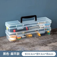 Черная плоская длина [2 пакета]