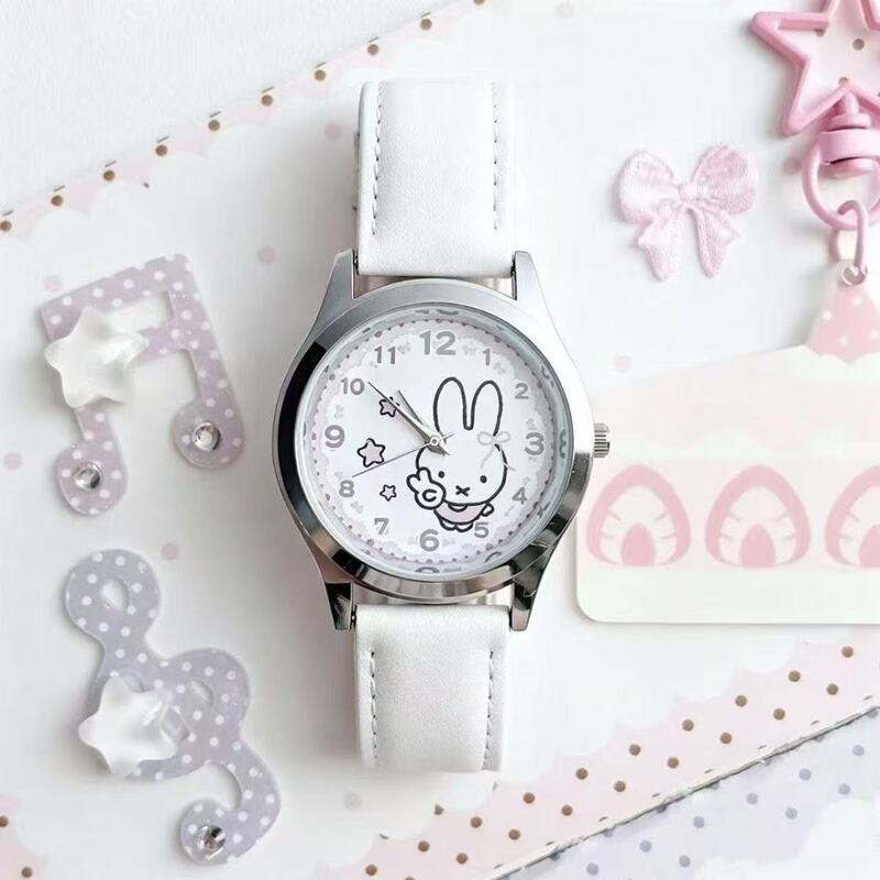 Rabbit-Themed Watch for Girls, Suitable for Middle and High School Students, Silent Cartoon Wristwatch, Quartz Watch, Birthday Gift Rabbit-Themed Watch for Girls, Suitable for Middle and High School Students, Silent Cartoon Wristwatch, Quartz Watch, Birthday Gift
