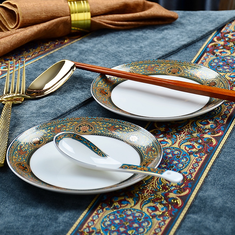Tangshan round ipads plate 6 inches creative dip seasoning disc ceramic tableware small cake snack plate to eat dish