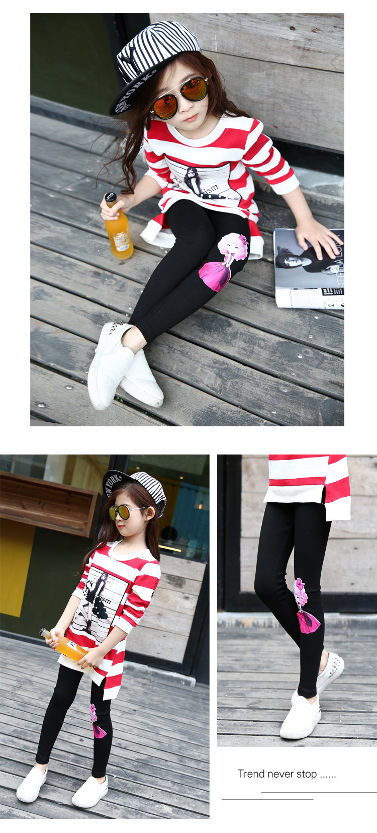 Pantalon fille en Toile de coton - Ref 2061576 Image 10