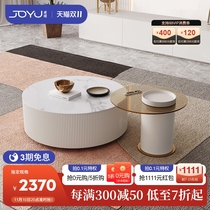 Tabletop Lightweight Rock Table Tea Table TV Cabinet Round Tea Table Size Round Set Modern Minimalist Designer Coffee Table