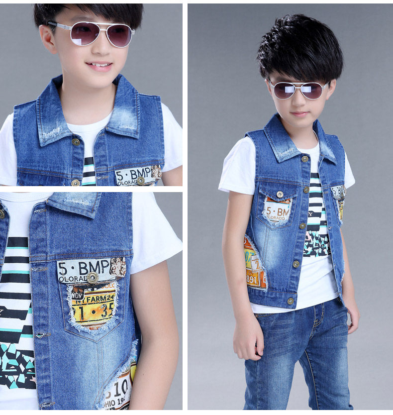 Gilet garcon DUOMAIDOU en toile - Ref 2067588 Image 19