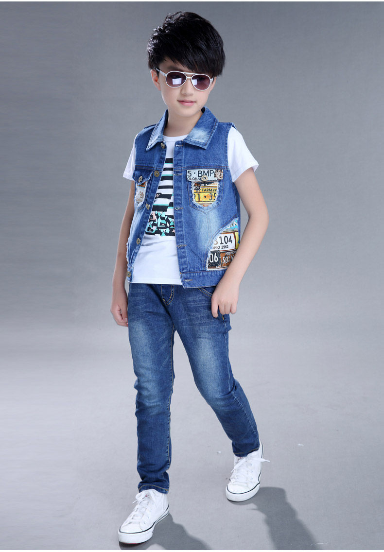 Gilet garcon DUOMAIDOU en toile - Ref 2067588 Image 18
