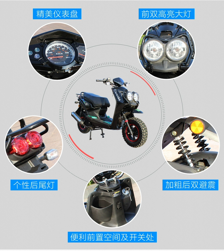 Xe tay ga 150cc xe máy tay ga thể thao xe đường phố có giấy chứng nhận Dazheng đi - mortorcycles