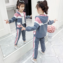 3 childrens clothing 4 girls Spring Suit Girl 6 Net Red 5 foreign 8 children 7 sports clothes 12 years old Spring and Autumn Tide