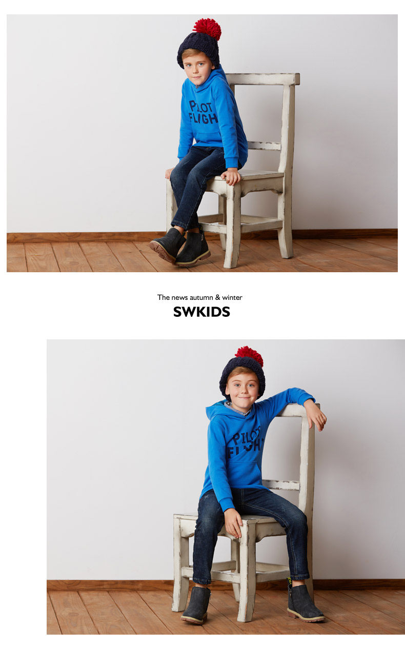 七匹狼童装 加绒保暖 男童连帽卫衣 天猫优惠券折后￥69包邮（￥119-50）110-160cm多色可选